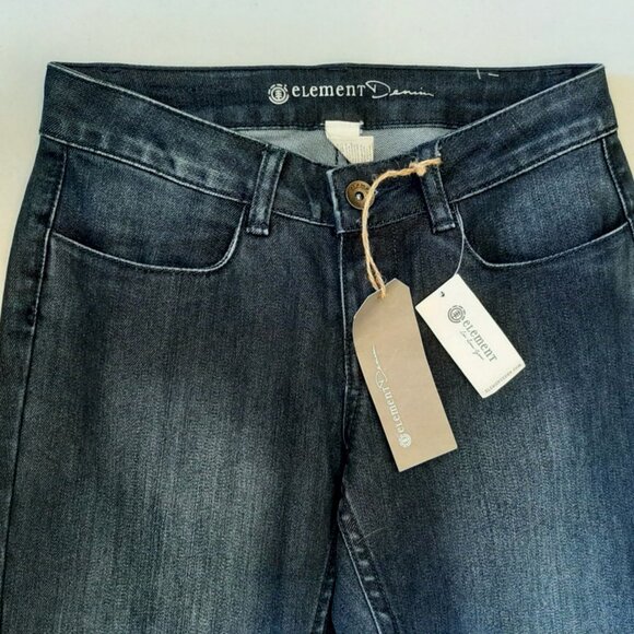 3/$20 NEW Element Denim Jeans Skinny Ballet Fit Jeggings Dark Blue Wash - Picture 5 of 10